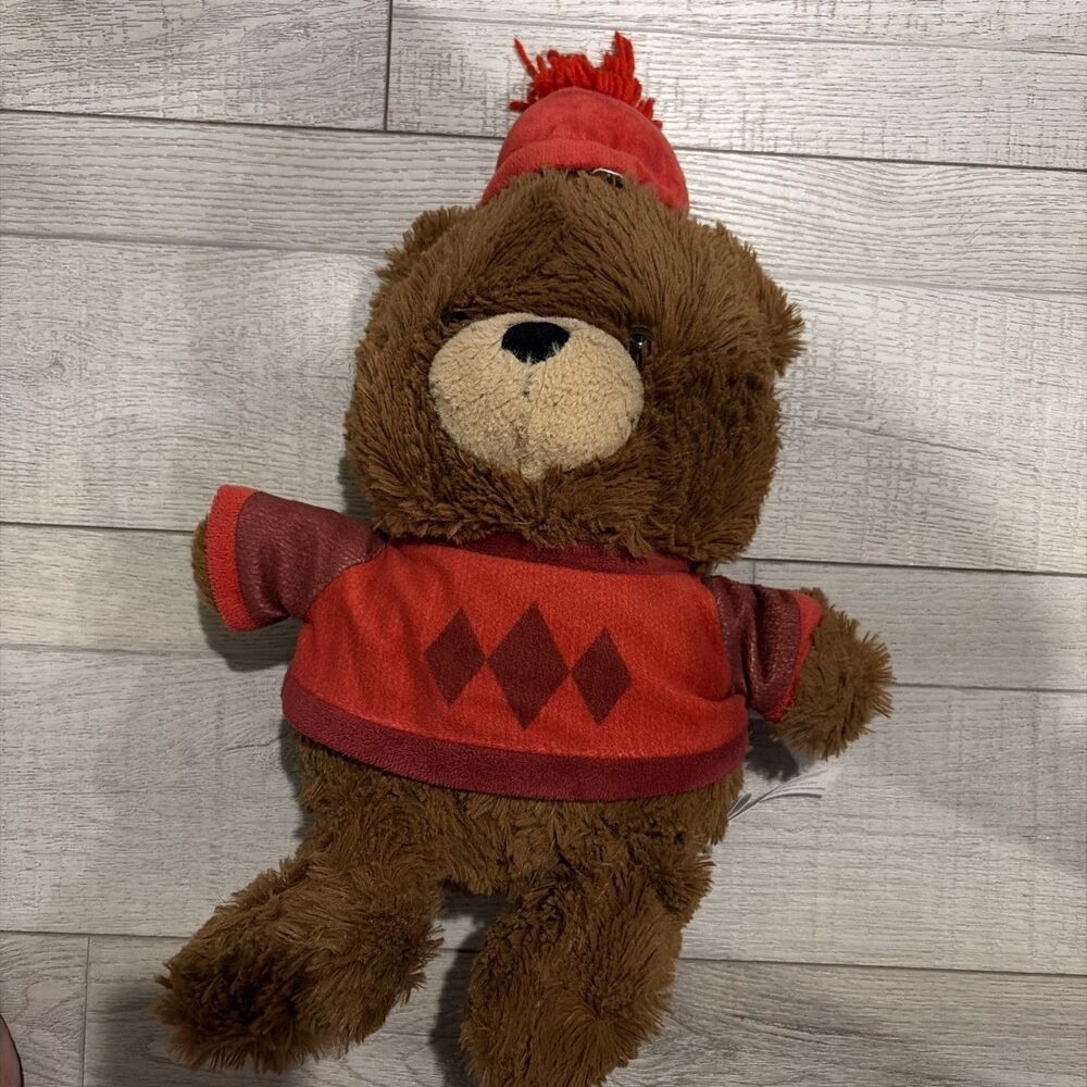 Animal Adventure Teddy Bear Target Wondershop 2021 Plush Stuffed Red Sweater Hat